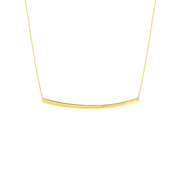 Thin Curved Bar Adjustable Necklace