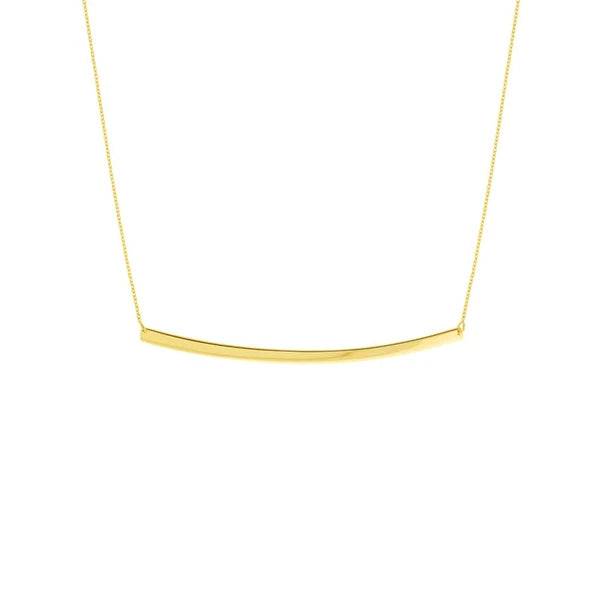 Thin Curved Bar Adjustable Necklace