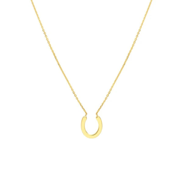 Mini Horseshoe Adjustable Necklace