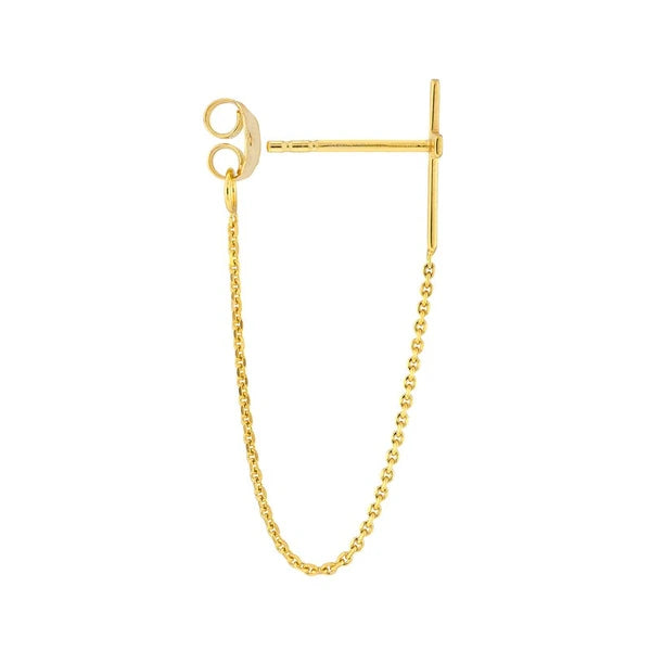 Front to Back Cross Chain Earrings