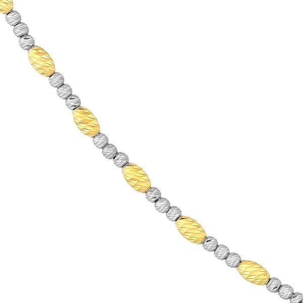 D/c Yellow/White Bead Necklace