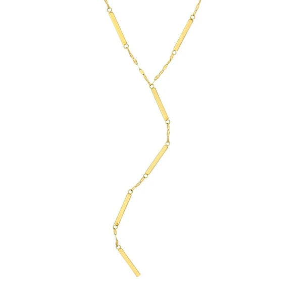 ForzentiN/A Chain and Bar Lariat Necklace