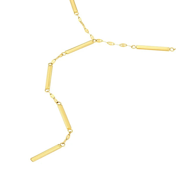 ForzentiN/A Chain and Bar Lariat Necklace