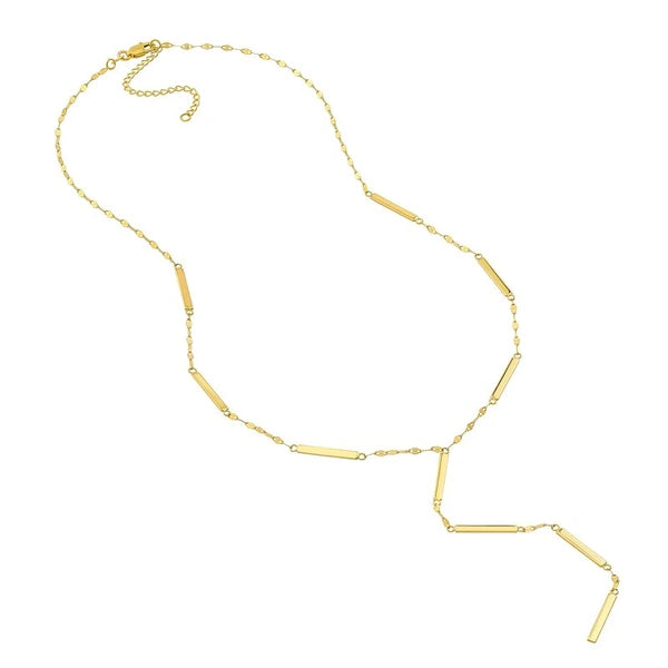 ForzentiN/A Chain and Bar Lariat Necklace