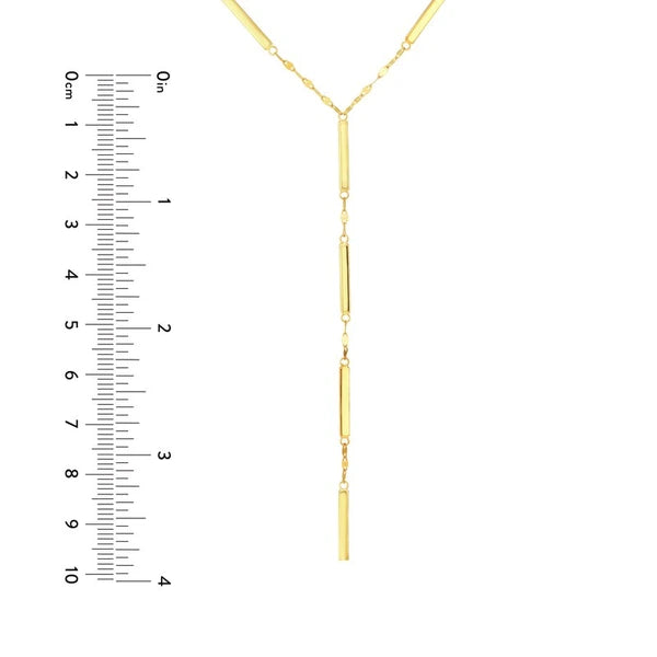 ForzentiN/A Chain and Bar Lariat Necklace