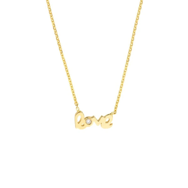 Mini Love Necklace with 1pt Diamond