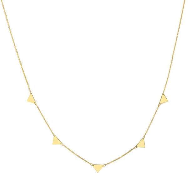 Mini Inverted Triangles Adjustable Necklace