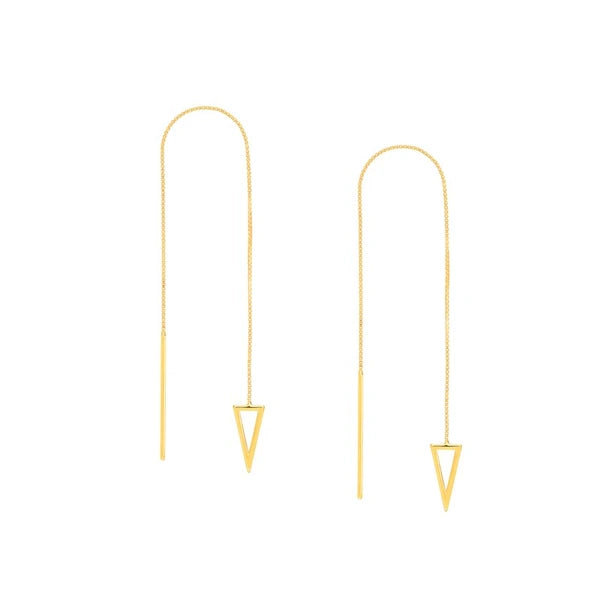 Open Pyramid Threader Earrings