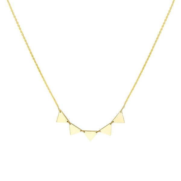 Mini Triangle Tribal Pattern Necklace