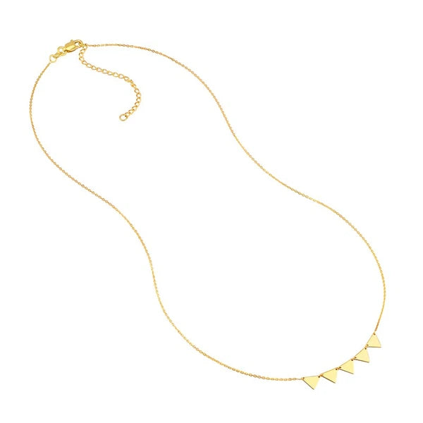 Mini Triangle Tribal Pattern Necklace