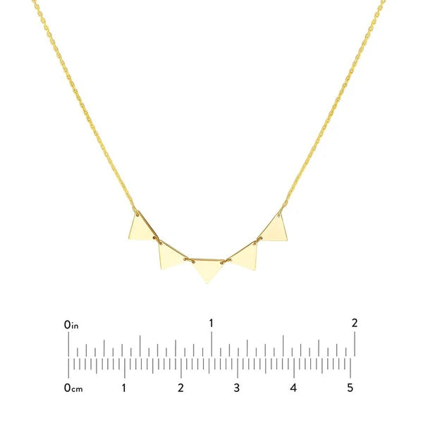 Mini Triangle Tribal Pattern Necklace