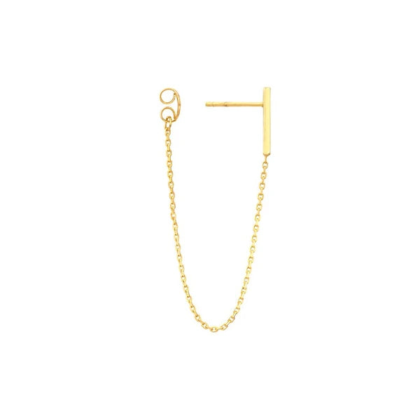 Front to Back Staple Bar Earrings