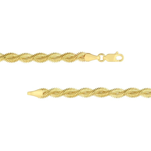 Braided SN/Ake Chain Bracelet