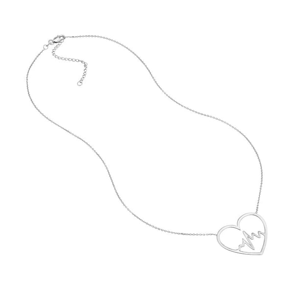 Heart Beat In Heart Adjustable Necklace