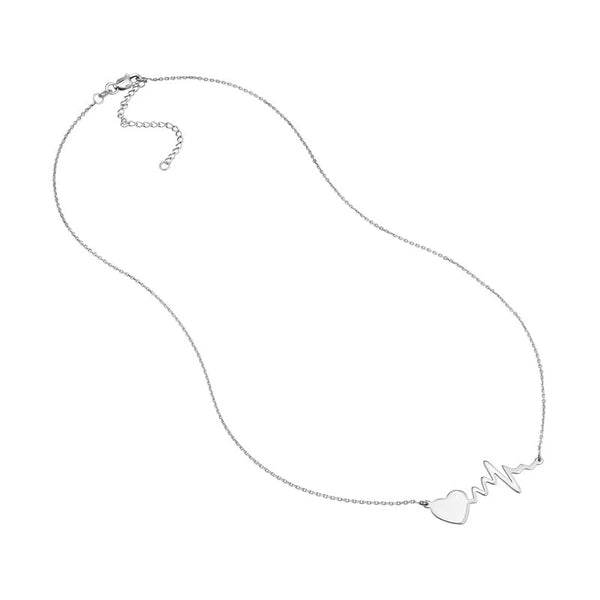 Heart And Life Line Necklace