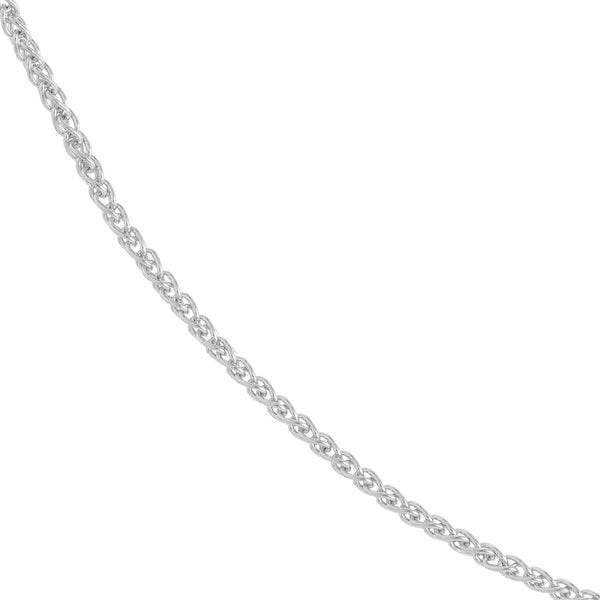 Sterling Silver 1.25mm Adjustable Wheat Chain