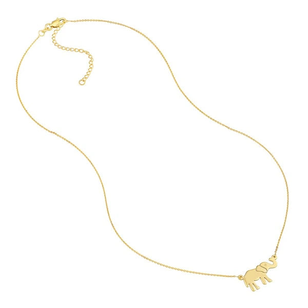 Elephant Pendant Adjustable Necklace