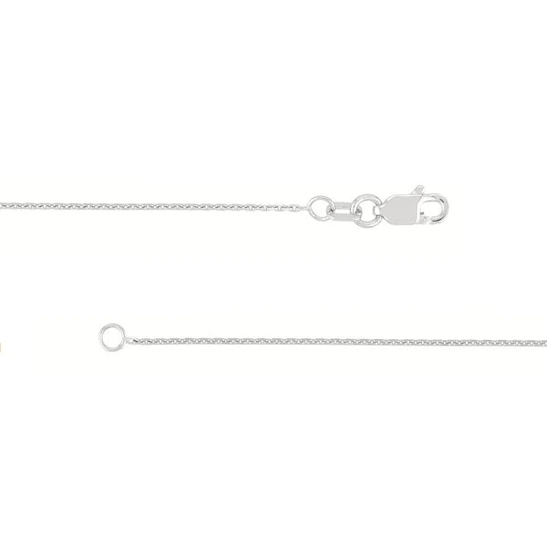 Sterling Silver Staple Bar Station Long Necklace
