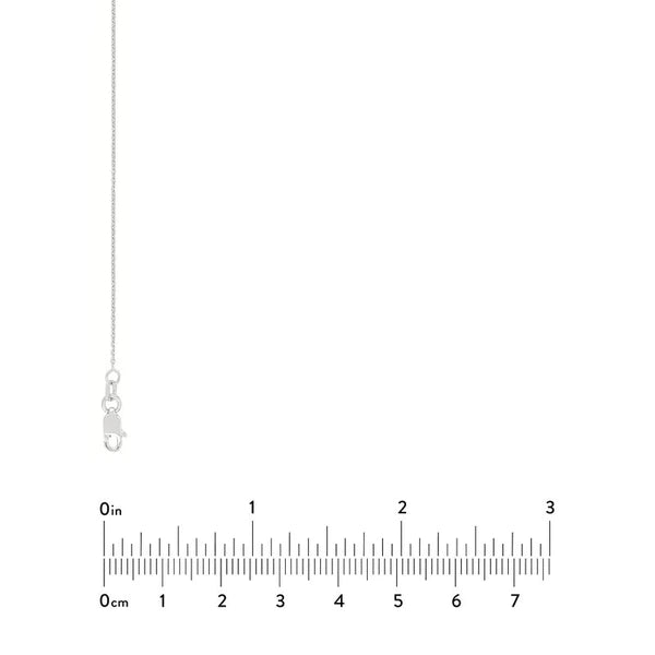 Sterling Silver Staple Bar Station Long Necklace
