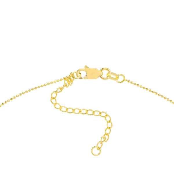 Movable Bead and Tassel Lariat Necklace