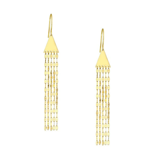Triangle Hammered ForzentiN/A Dangle Earrings