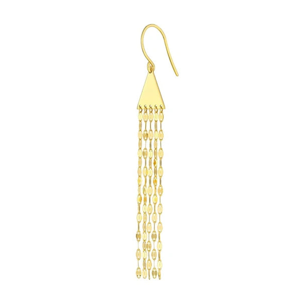 Triangle Hammered ForzentiN/A Dangle Earrings