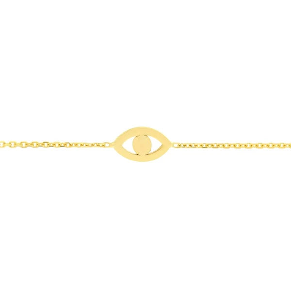 Mini Evil Eye Cutout Adjustable Bracelet