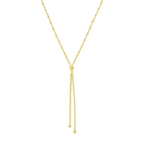 Hammered ForzentiN/A Chain Lariat Necklace