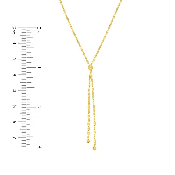 Hammered ForzentiN/A Chain Lariat Necklace