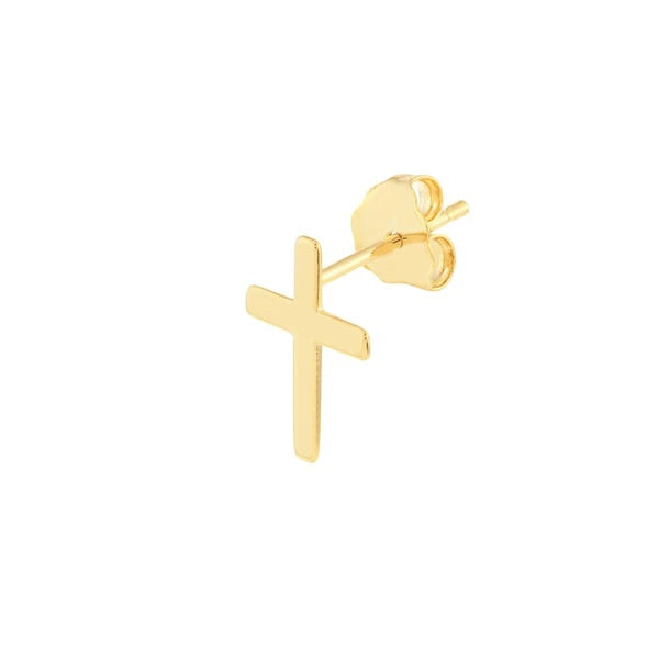 Cross Stud Earrings on Post Back