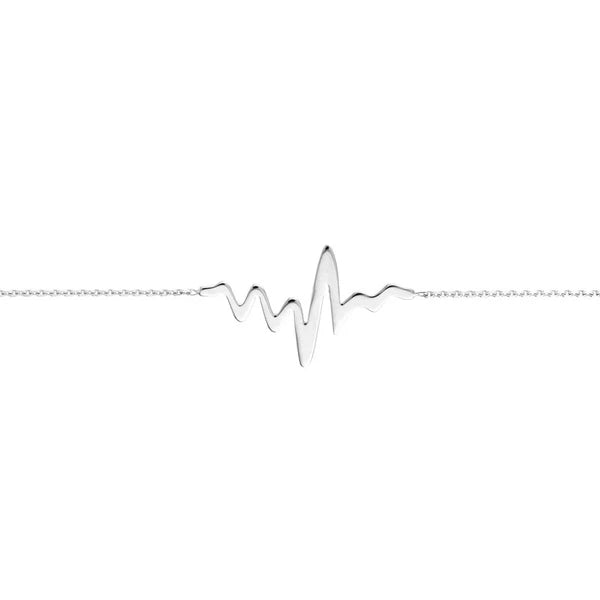 Heartbeat on Chain Adjustable Bracelet