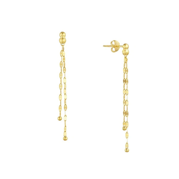 Bead Hammered ForzentiN/A Dangle Earrings