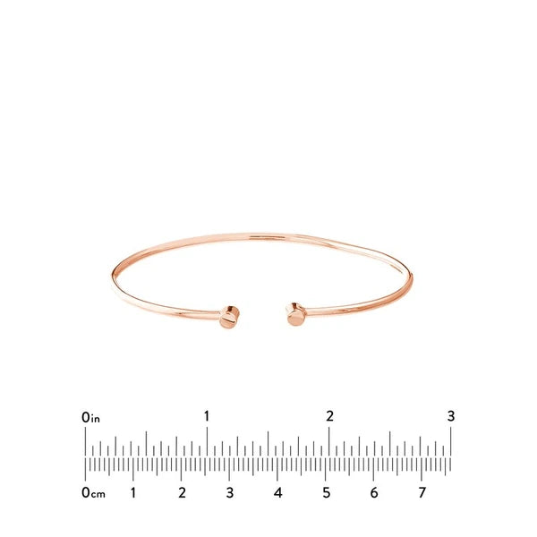 Cuff Bangle with Round Ends