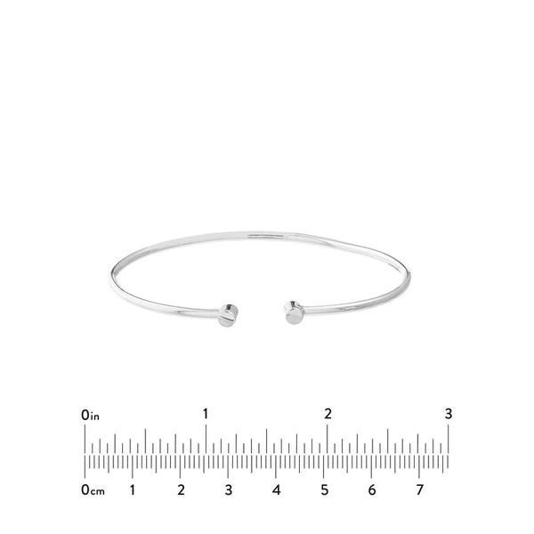 Cuff Bangle with Round Ends