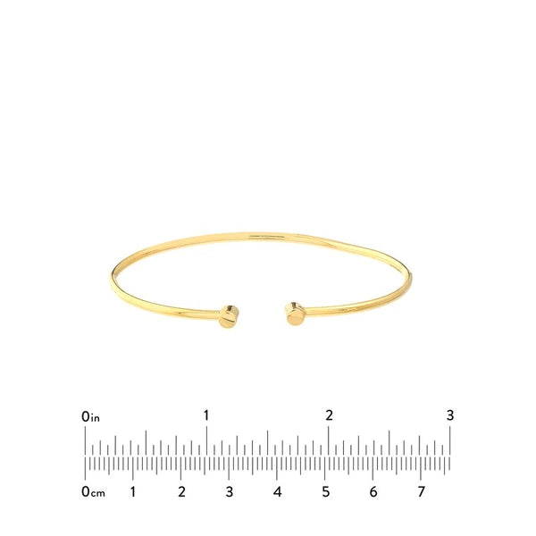 Cuff Bangle with Round Ends