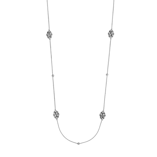 White/Black Filigree Station Long & Love