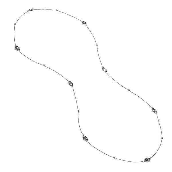 White/Black Filigree Station Long & Love