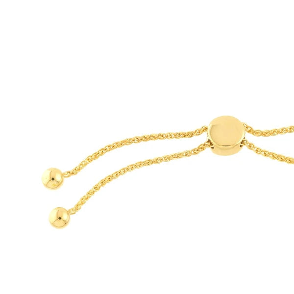 Oval Rolo Chain Bolo Bracelet