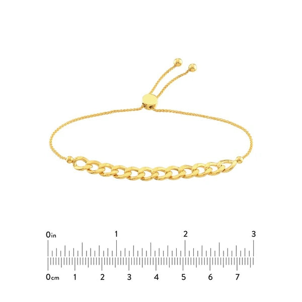 Curb Link Chain Bolo Bracelet