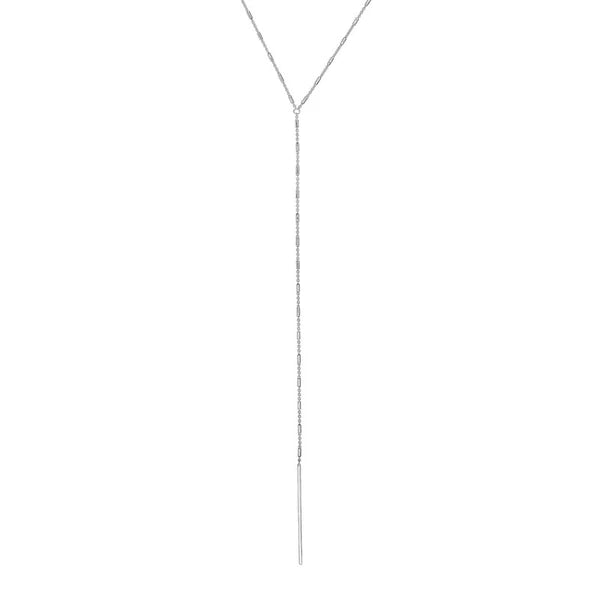 Bead and Bar Lariat Adjustable Necklace