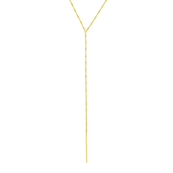 Bead and Bar Lariat Adjustable Necklace
