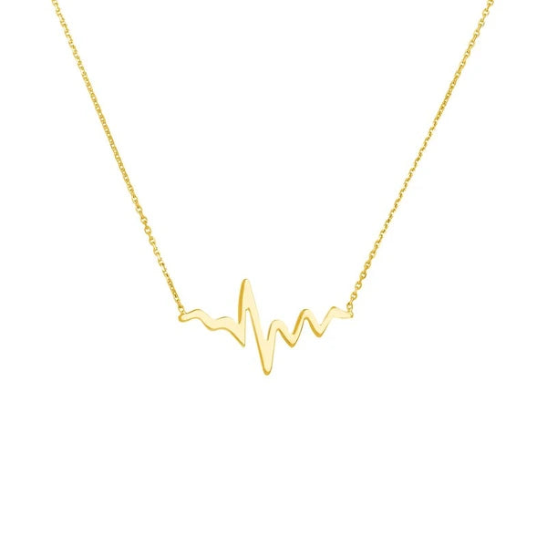 Heartbeat Necklace in Plated Sterling Silver