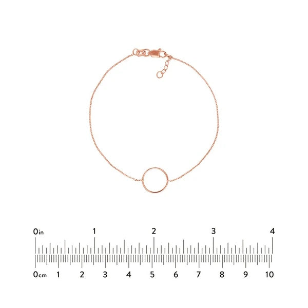 Open Wire Circle Adjustable Bracelet