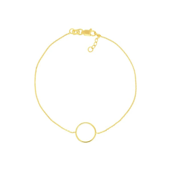 Open Wire Circle Adjustable Bracelet