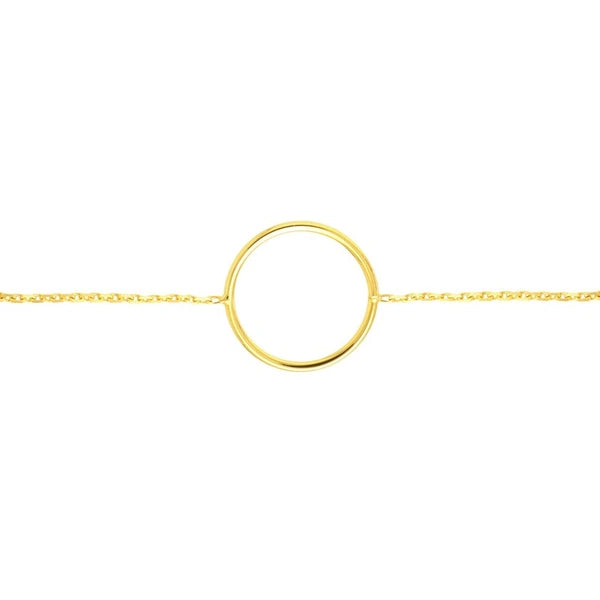 Open Wire Circle Adjustable Bracelet
