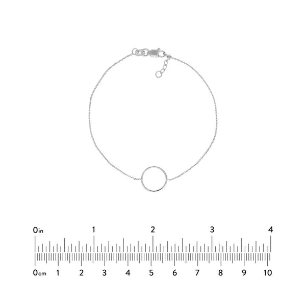 Open Wire Circle Adjustable Bracelet
