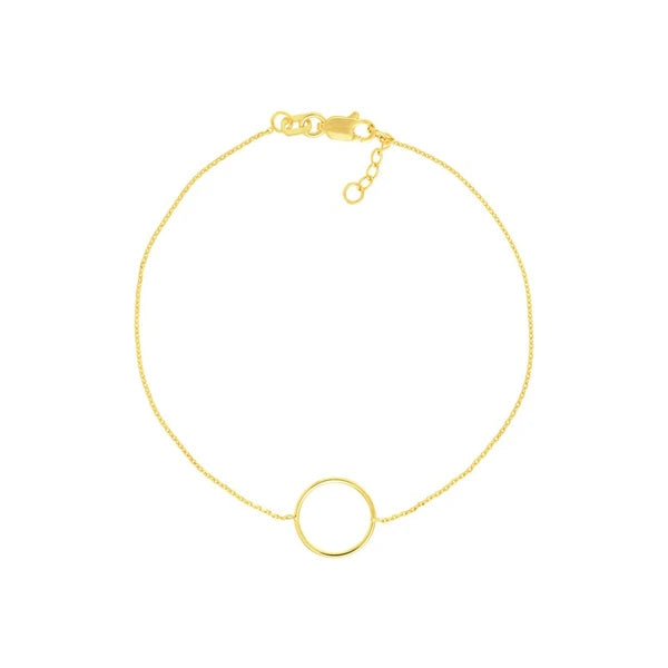 Open Wire Circle Adjustable Bracelet