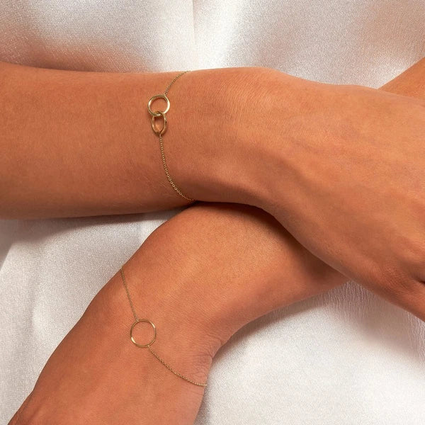Open Wire Circle Adjustable Bracelet