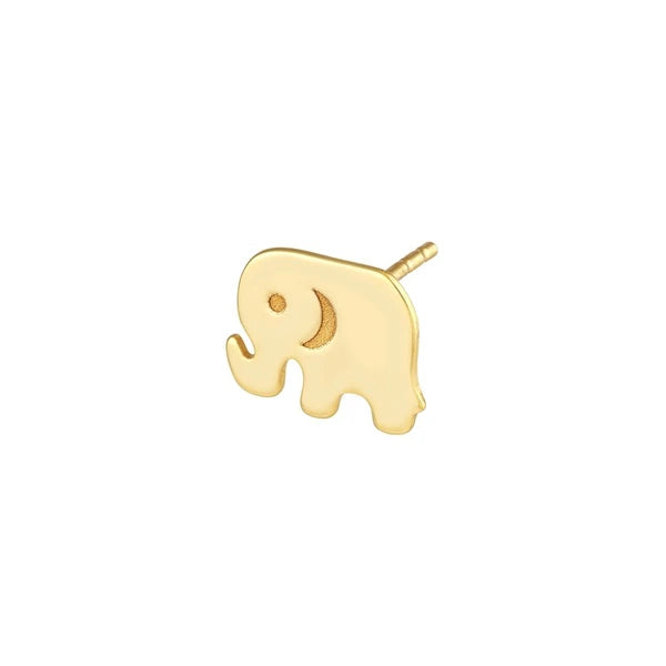 Elephant Stud Earrings on Post Back