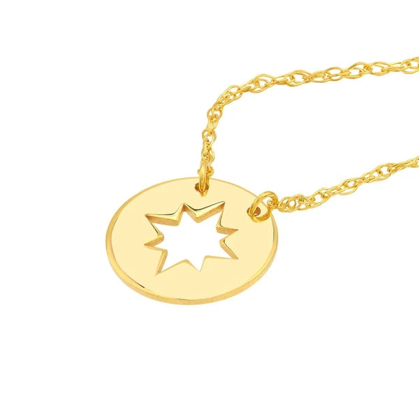 So You Cutout Star Mini Disc Adjustable Necklace
